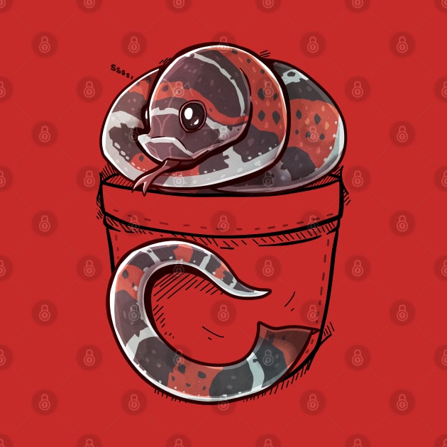 Pocket Cute Tricolour Hognose Snake by TechraPockets