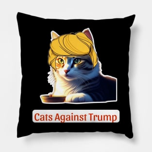 Cats Against Trump Pillow