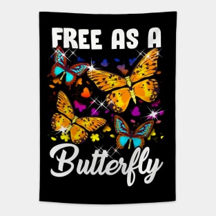 Free As A Butterfly Tapestry