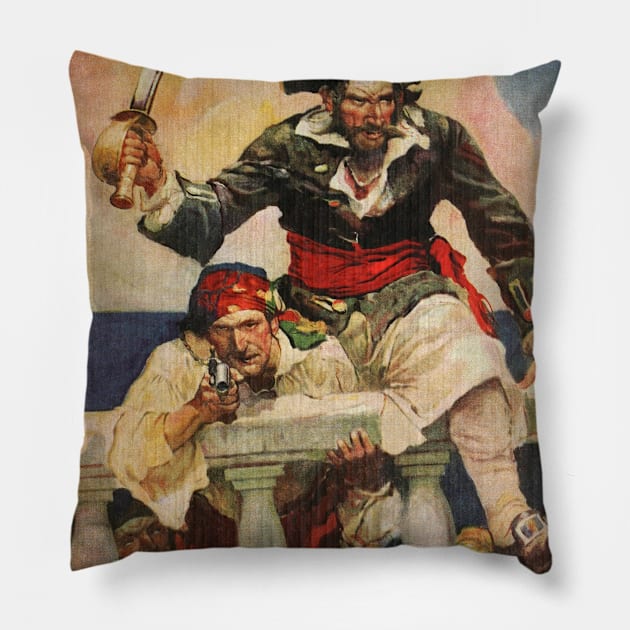 Blackbeard the Buccanneer Pillow by Bravuramedia