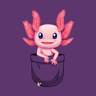 Pocket Cute Axolotl T-Shirt