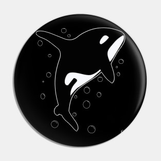 Orca Killer Whale Sea Panda Pin