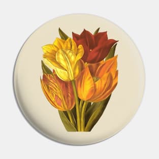 Cut Tulips Still Life Art Bouquet Cut Out Pin