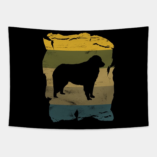 Kuvasz Distressed Vintage Retro Silhouette Tapestry by DoggyStyles