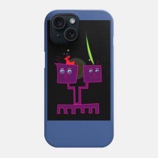 Robot and Alien Phone Case