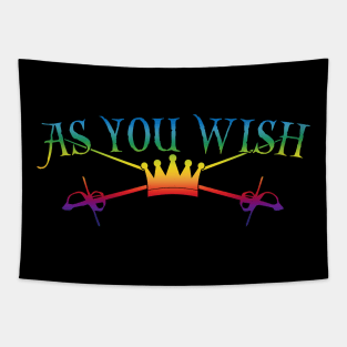 As You Wish Rainbow Tapestry