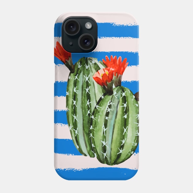 Cactus texture Phone Case by GreekTavern