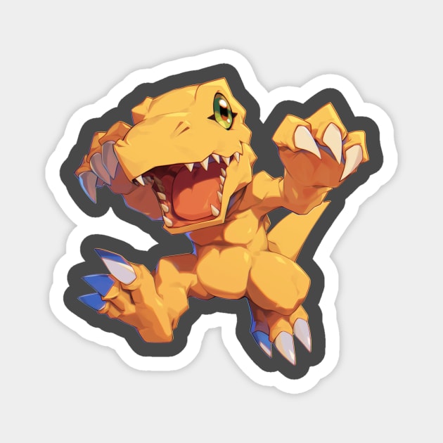 YOUR FRIEND AGUMON Magnet by Drank