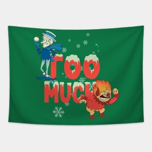 Too Much Snowflakes Tapestry