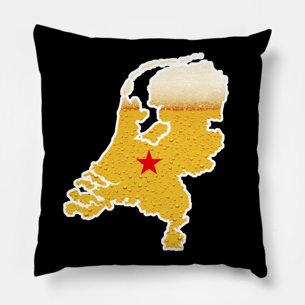 Netherlands country beer Dutch Holland King's day Pillow by LaundryFactory