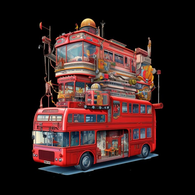 Psychedelic London Bus by DavidLoblaw