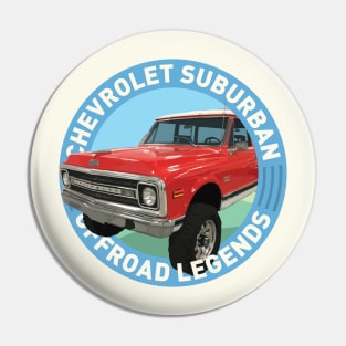 4x4 Offroad Legends: Chevrolet Suburban 5K (red) Pin