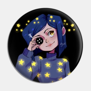 Coraline Shining Stars Pin