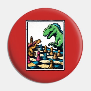 Dinosaur Chess Pin