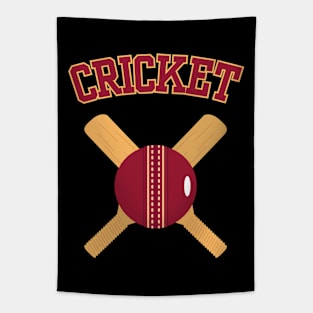 Retro Cricket Tapestry