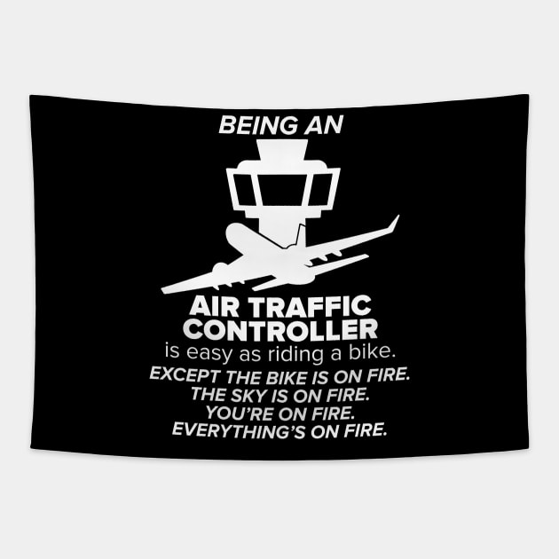 Air Traffic Controller Airplane ATC Control Tapestry by ChrisselDesigns