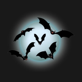 Halloween Bats under the moonlight T-Shirt