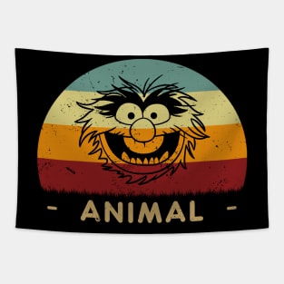 Retro Sunset - Animal Muppets Tapestry