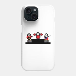 Penguin Music Rock and Roll Band Phone Case