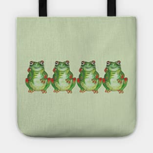 Green tropical frog Tote