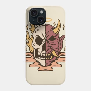 Skull Onimusha Mask Japan T-Shirt Phone Case