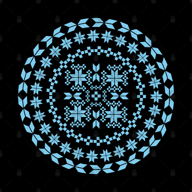 Ethnic folk ornament by Eskimos