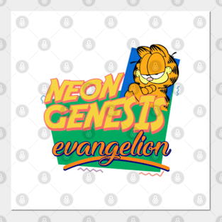 Neon Genesis Evangelion Garfield Memes Posters And Art Prints Teepublic