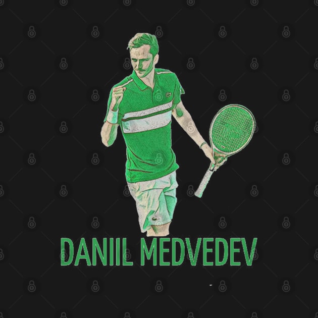 Daniil Medvedev by BorodinaAlen