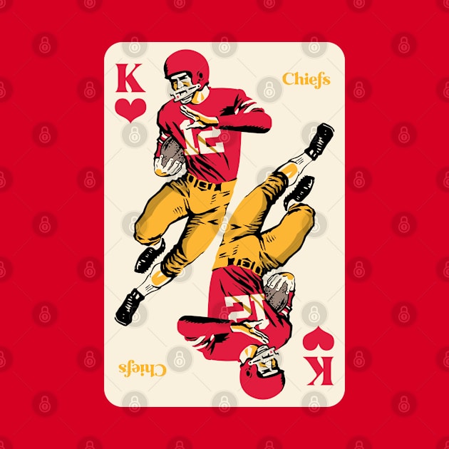 Kansas City Chiefs King of Hearts by Rad Love