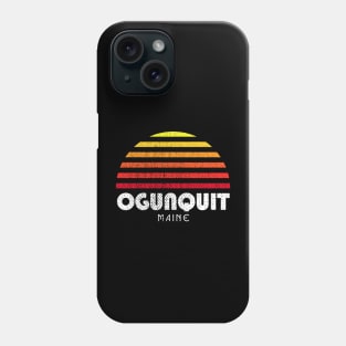 Ogunquit Maine Ogunquit Beach Retro Sunset Phone Case