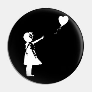 Girl with a balloon Pin