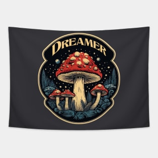 Magic Mushroom Fly Agaric Toadstool Dreamer Tapestry