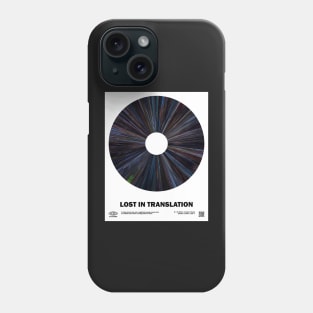 minimal_Lost in Translation Warp Barcode Movie Phone Case