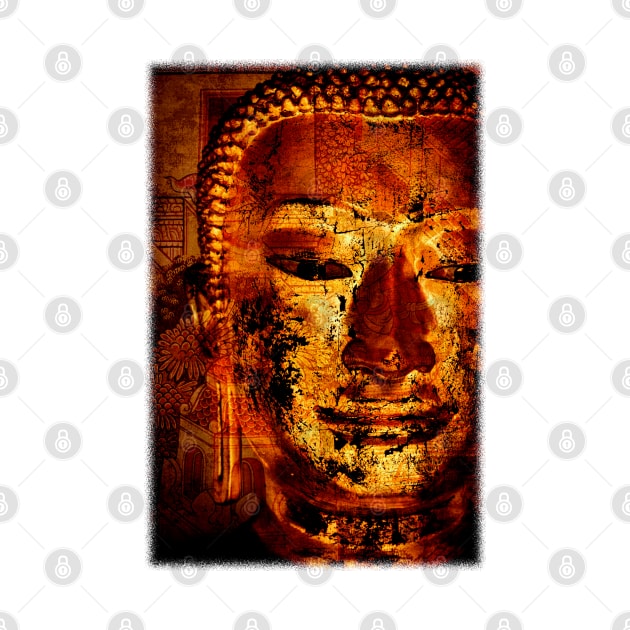 The Lord Buddha - Abstract Illustration Of The Face Of The Lord by VintCam