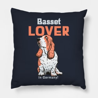 Basset Hound Lover In Germany Pillow