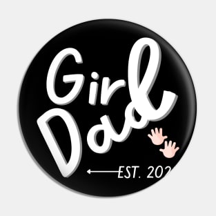 Mens Girl Dad Est 2023 First Time Girl Daddy New Dad Expecting Pin