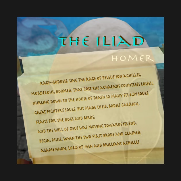The Iliad Scroll image/text by KayeDreamsART