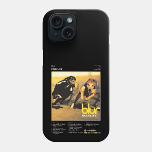 Blur - Parklife Tracklist Album Phone Case