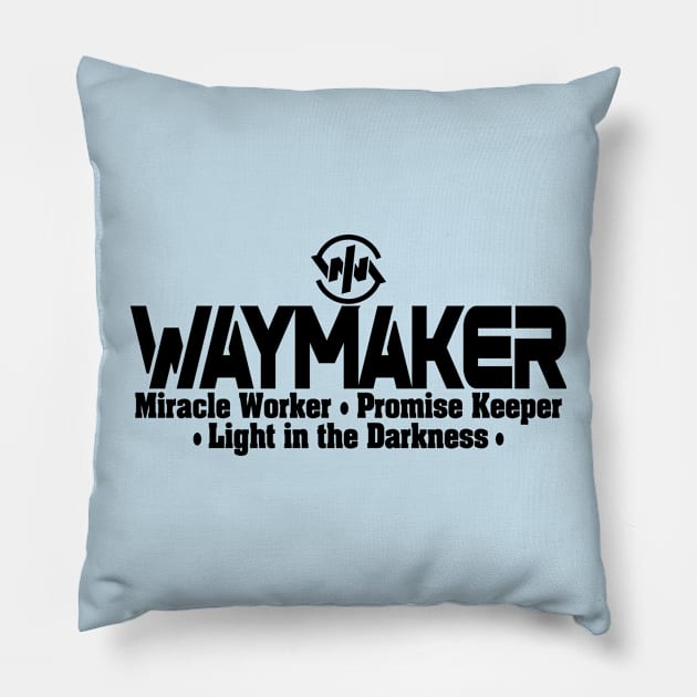 Waymaker by Lifeline Pillow by Lifeline/BoneheadZ Apparel