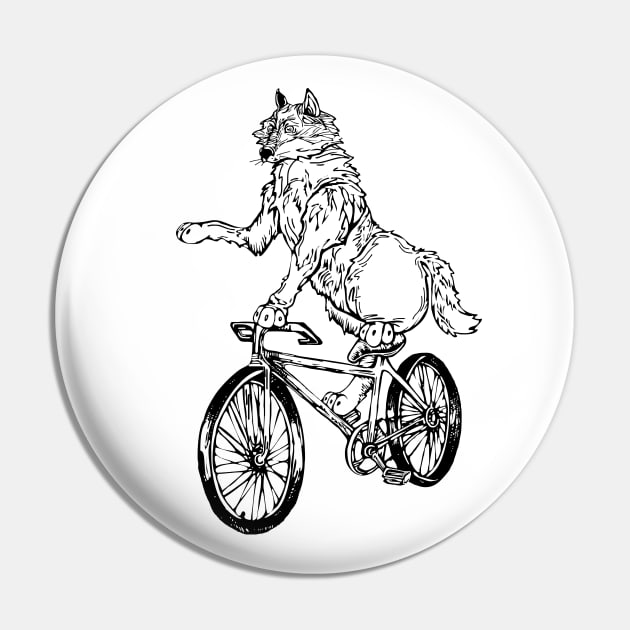 SEEMBO Wolf Cycling Bicycle Bicycling Biking Riding Fun Bike Pin by SEEMBO