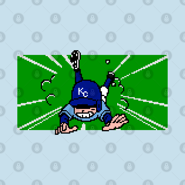 8-Bit Baseball Slide - Kansas City by The Pixel League
