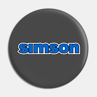 Simson logo (blue) Pin