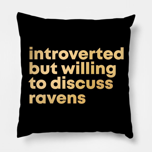 Raven Pillow by OKDave