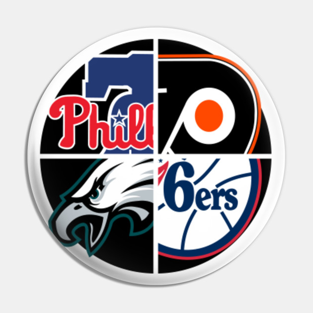 Philadelphia Sports Teams Philly Pin Teepublic