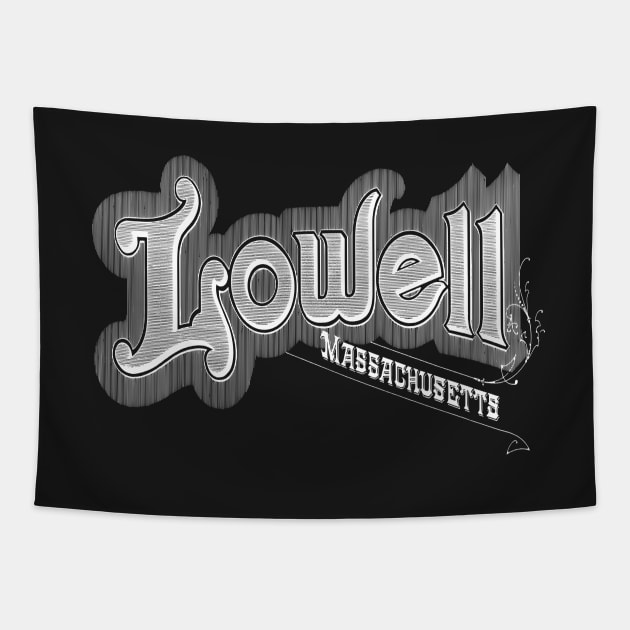 Vintage Lowell, MA Tapestry by DonDota