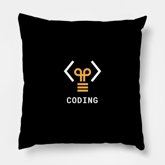 CODING - PROGRAMMING T SHIRT Pillow by Meow Meow Cat