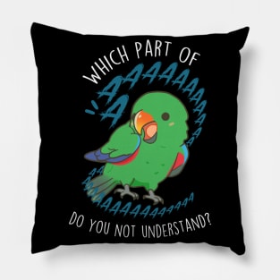 Male Eclectus Parrot Aaaa Pillow