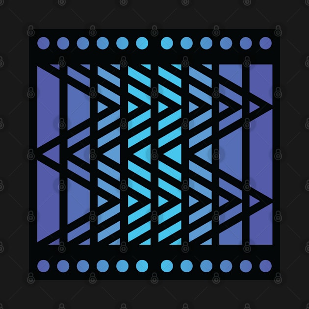 “Dimensional Levels” - V.3 Blue - (Geometric Art) (Dimensions) - Doc Labs by Doc Labs