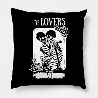 The Lovers (White Design) Pillow