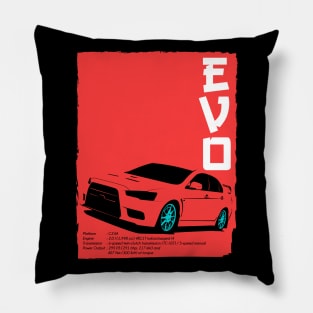 Lancer Evolution X Pillow